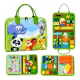Tablero Libro Sensorial Tela Didáctico Montessori Educacinal
