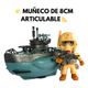 Barco Para Armar U-05 Con Muñeco Articulado Combate Militar