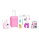 Barbie Viajera Mattel Muñeca Con Valija Mascota Y Accesorios