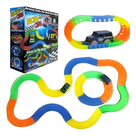 Pista De Auto Glow Track De 220 Piezas Multicolor