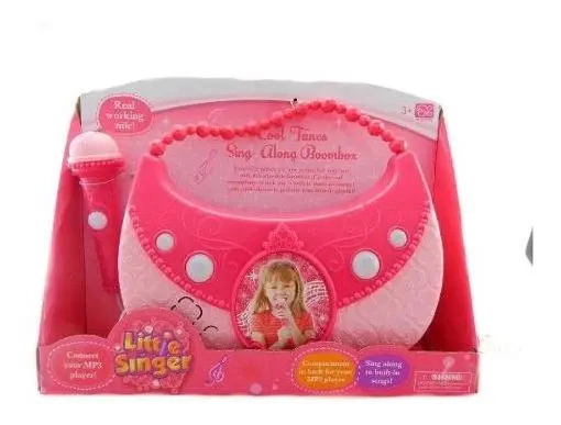 Microfono Con Cartera Princesa 2 En 1 Karaoke Mp3 Y Sonidos