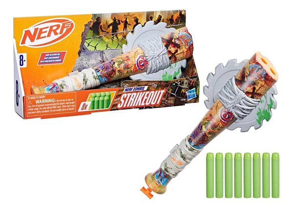 Bate Lanzadardos Nerf Zombie Strikeout Hasbro F8959