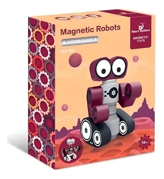 Robot Con Piezas Magnéticas Y Encastrables Para Armar