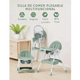 Silla De Comer Para Bebe Regulable Con Bandeja Extraíble