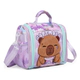 Lunchera Escolar Chimola Personaje Capibara Color Lila