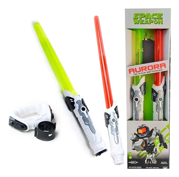 Sable Laser Jedi Luz Sonido Réplica Star Wars X2 Combinables