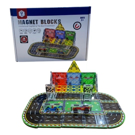 Bloques Magnéticos Formula 1 Pista De Carreras 29 Piezas 29 Pista De Autos
