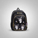 Mochila Escolar Kuromi Diamantes 17 Pulgadas Espalda Wabro Negro Geométrico