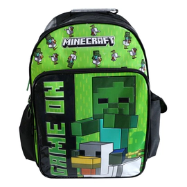 Mochila Escolar De Espalda 18 Pulgadas Cresko Minecraft