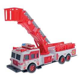 Camión De Bomberos A Fricción 30 Cm Con Escalera Movible