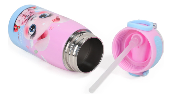 Chimola Botella Térmica 470 Ml Bunny Bz86 Color Rosa