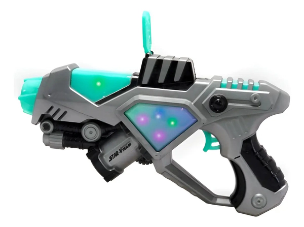 Pistola De Batalla Espacial Con Luz Y Sonido Star V Team