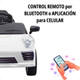 Auto A Bateria Control Remoto Padres Bluetooth App BLANCO