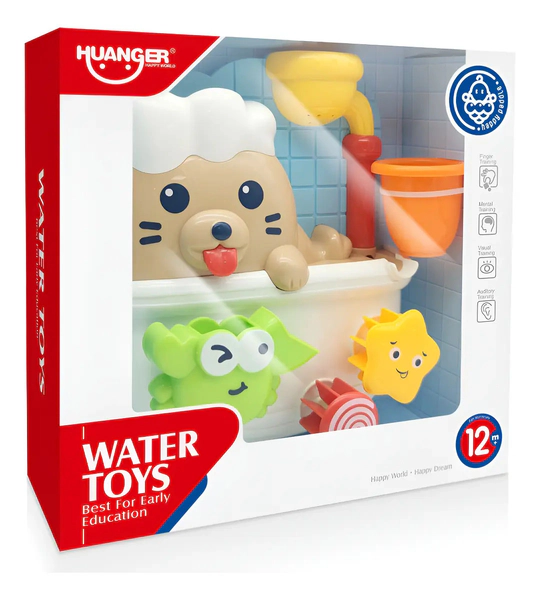 Juego De Agua Didáctico Para Bebé Con Sopapa Forma De Foca