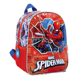 Mochila Spiderman Escolar Relieve 3d Bolsillo Para Botella