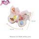 Set De Bijou Juliana Mariposa Anillos Aritos Hebilla Nena