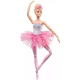 Barbie Fantasía Muñeca Bailarina Luces Brillantes Tutú Rosa Mattel