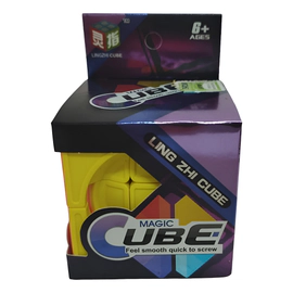 Cubo Mágico Lingzhi 3x3 Esfera Giratoria Colorido Antiestrés