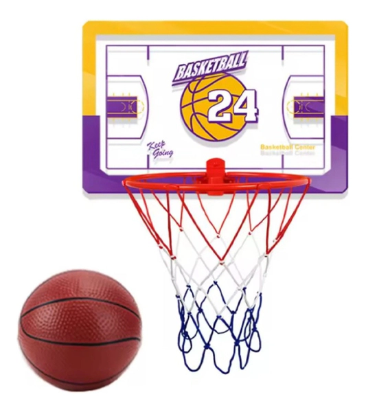 Tablero Aro De Basquet C/ Inflador Y Pelota Resitente Lakers
