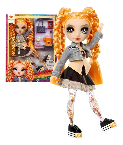 Muñeca Articulada Rainbow High Clementine 27cm C/ Acc Wabro