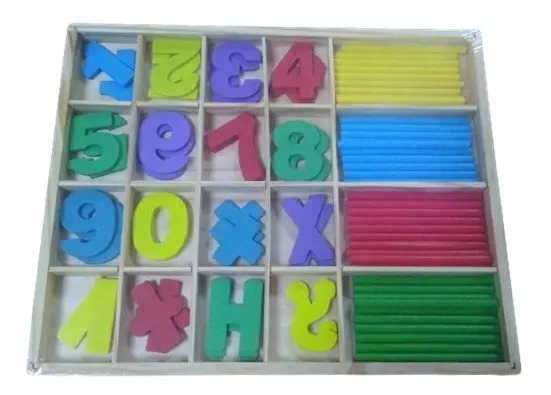 Letras Y Numeros De Maderas Aprendizaje Bebes Didactico