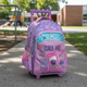 Mochila Footy Con Carro 18l Call Me Con Luz