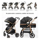 Cochecito D Paseo Odda 3 En 1 Con Huevito Compacto Rebatible