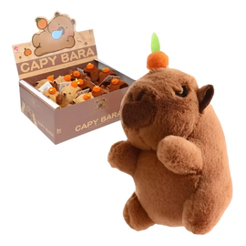 Llavero De Carpincho Con Chicle De Peluche 12 Cm