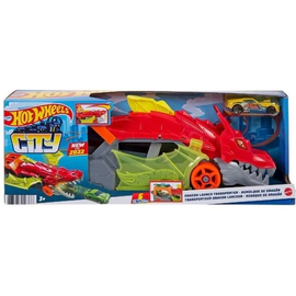 Pista Lanzadora De Hot Wheels City Remolque De Dragon Mattel