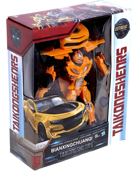 Robot Transformer Figura De Acción Auto Robot Con Accesorios Amarillo