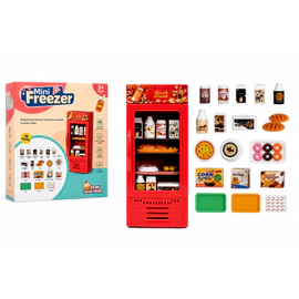 Mini Freezer Juguete 19 Piezas Heladera Infantil Alimentos