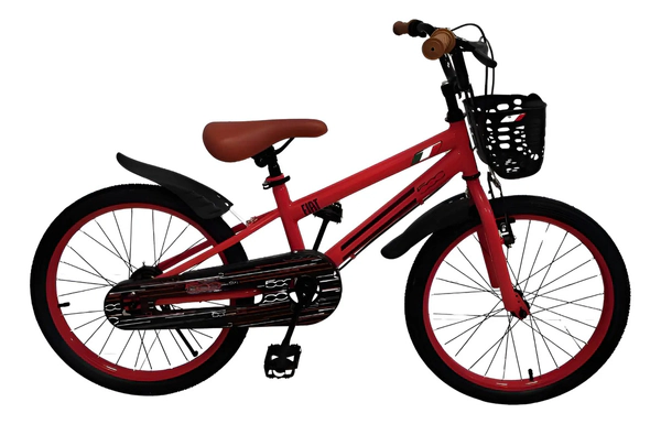 Bicicleta De Paseo Retro Rodado 20 Con Canasto Fiat