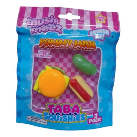Squishies Tabas X3 Surtidos Por Unidad 10 Cm Anti Stres