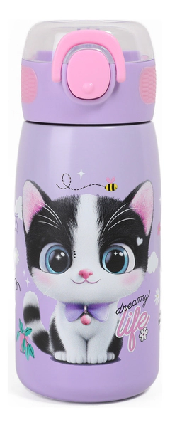 Chimola Botella Térmica 470 Ml Cat Bz88 Color Lila