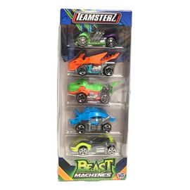 Auto Teamsterz Beast Machine Pack X5 Unidades
