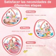 Gimnasio Alfombra Bebe Con Red 2 En 1 Juguetes Y Pelotero