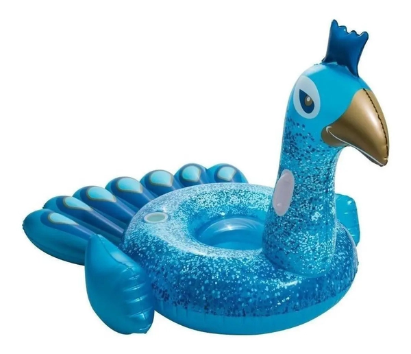 Inflable Grande Pavo Real Posa Vaso Pileta 1,98 M X 1,64 M
