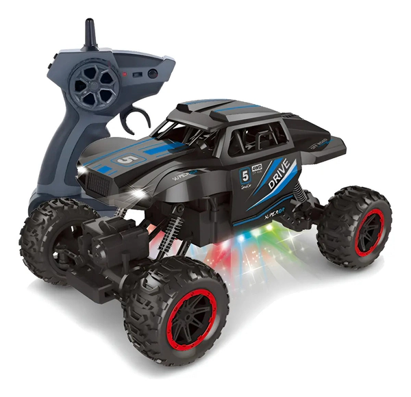 Climbing Car Camioneta 4x4 R/c Con Luz Led Y Lanza Humo C