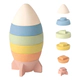 Set Cohete Apilable De Goma P/ Baño Bebes Estimulo 6 Piezas