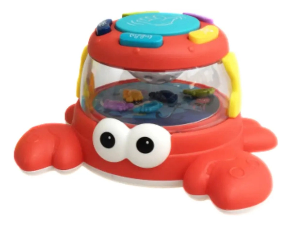 Juguete De Estimulación Temprana Bebe Cangrejo Música Y Luz