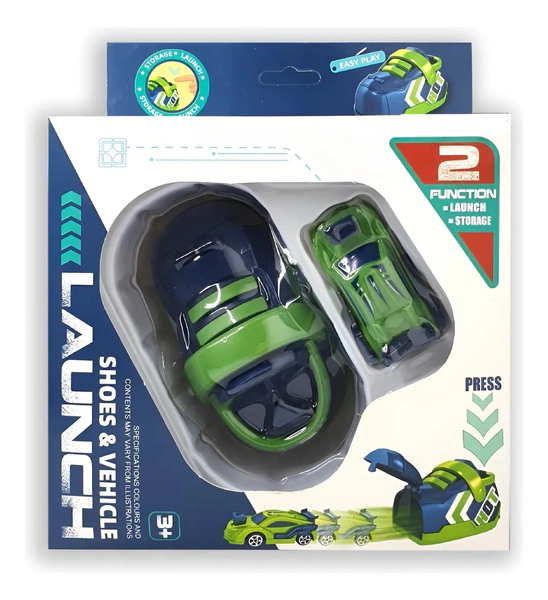 Lanzador De Autos Con Vehiculo Incluido Shoes Launch