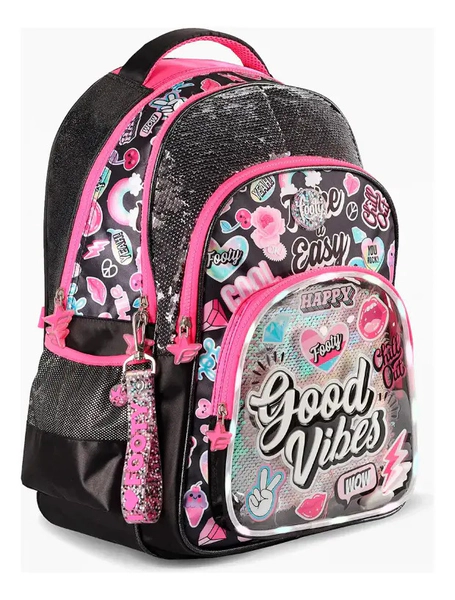 Mochila Escolar Footy Led Capacidad De 18l Modelo F2123