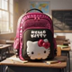 Hello Kitty Balloon Mochila Lunares 17 Espalda Escuela Negro