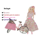 Muñeca Cami Style Con Bicicleta Y Vestido Carinito