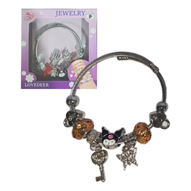 Pulsera Infantil Tipo Charm Kuromi Hello Kitty