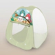 Carpa Infantil Plegable Con Diseño De Animalitos Del Bosque