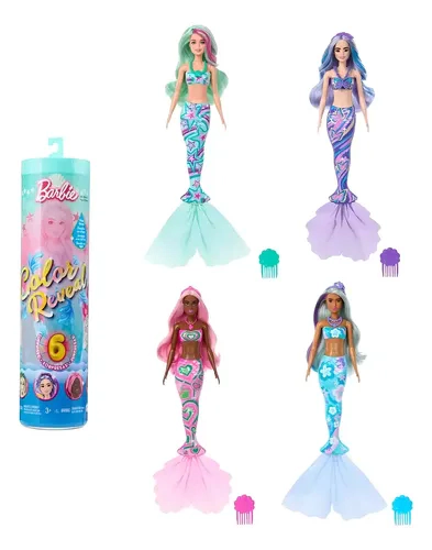 Muñeca Sorpresa Barbie Color Reveal Mermaids - Mattel