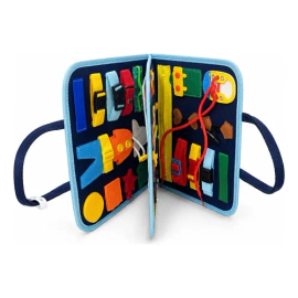 Tablero Libro Sensorial De Tela Didáctico Montessori