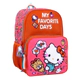 Mochila Escolar Hello Kitty Bosillo Frontal Dias Favoritos Rosa Poliéster
