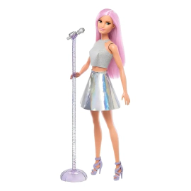 Muñeca Barbie Profesiones 30cm Con Accesorios Mattel Cantante